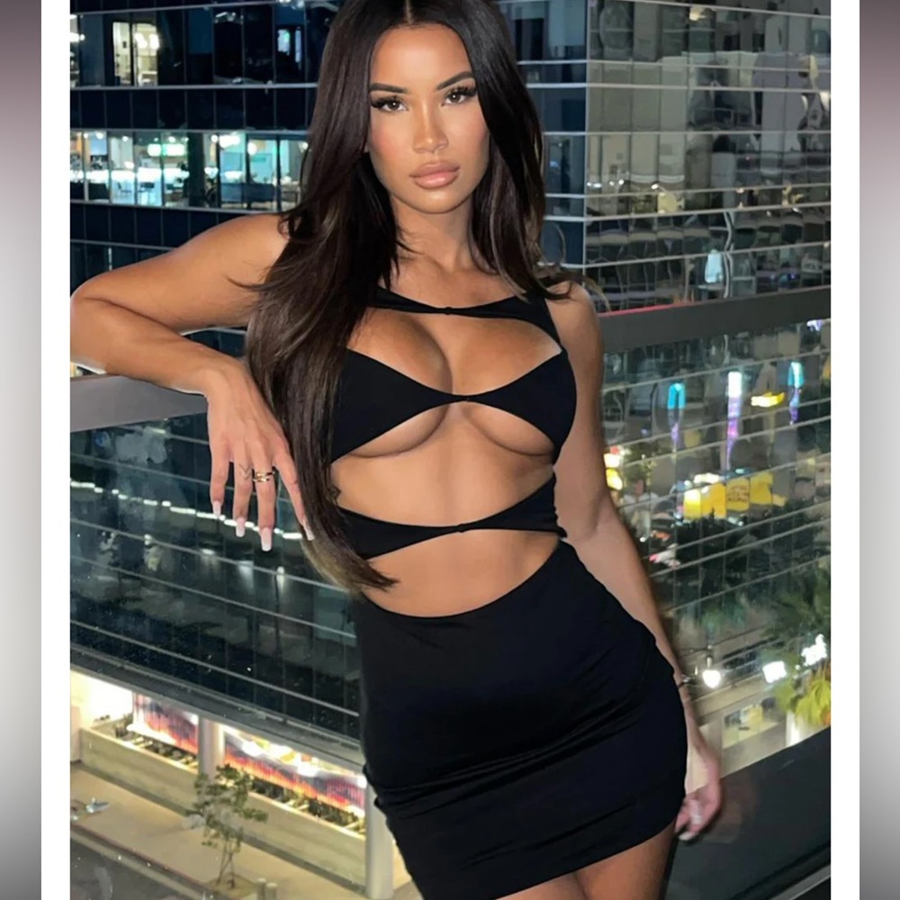 NWT White Fox Eyes on Me Mini Dress
